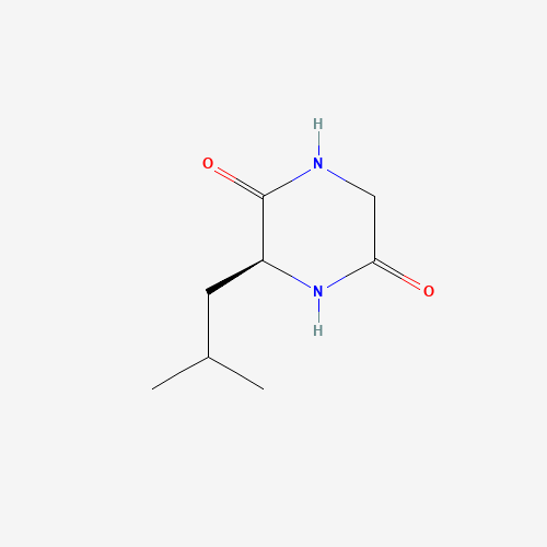 3-Isobutylpiperazine-2,5-dione (CAS: 5845-67-0) - Chemical Structure and Molecular Formula 