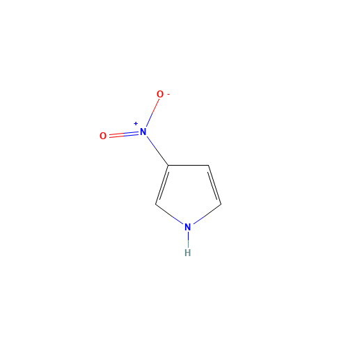 3-Nitro-1H-pyrrole (CAS: 5930-94-9) - Chemical Structure and Molecular Formula 