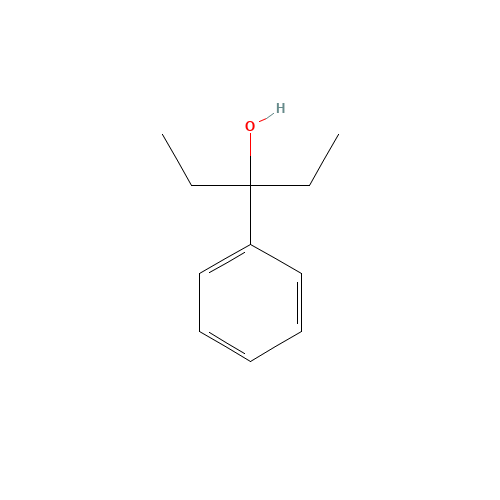 3-Phenyl-3-pentanol (CAS: 1565-71-5) - Chemical Structure and Molecular Formula 