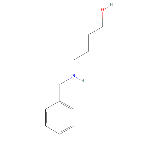 4-(benzylamino)butan-1-ol (CAS: 59578-63-1) - Chemical Structure and Molecular Formula 