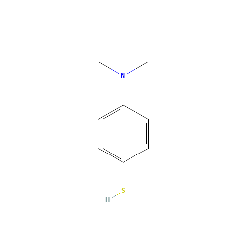 4-(Dimethylamino)benzenethiol (CAS: 4946-22-9) - Chemical Structure and Molecular Formula 
