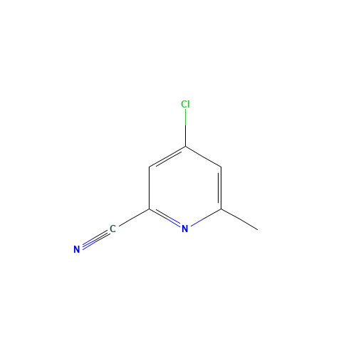 4-Chloro-6-methyl-2-pyridinecarbonitrile (CAS: 104711-65-1) - Chemical Structure and Molecular Formula 