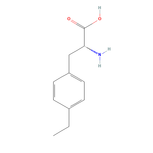 4-Ethylphenylalanine (CAS: 721385-17-7) - Chemical Structure and Molecular Formula 