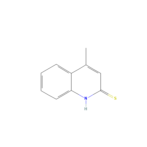 4-Methylquinolin-2-thione (CAS: 4437-65-4) - Chemical Structure and Molecular Formula 