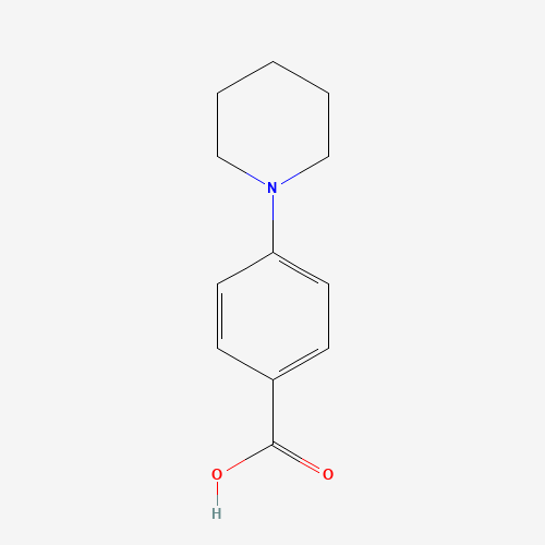 4-piperidinobenzoic acid (CAS: 22090-24-0) - Chemical Structure and Molecular Formula 