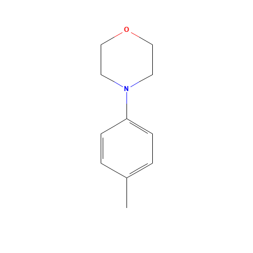 4-p-Tolyl-morpholine (CAS: 3077-16-5) - Chemical Structure and Molecular Formula 