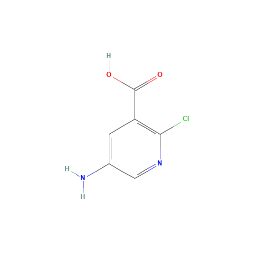 5-Amino-2-chloronicotinic acid (CAS: 42959-39-7) - Chemical Structure and Molecular Formula 