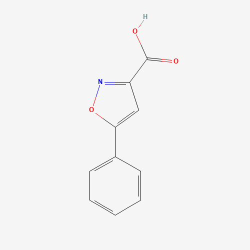 5-phenyl-1,2-oxazole-3-carboxylic acid (CAS: 14441-90-8) - Chemical Structure and Molecular Formula 