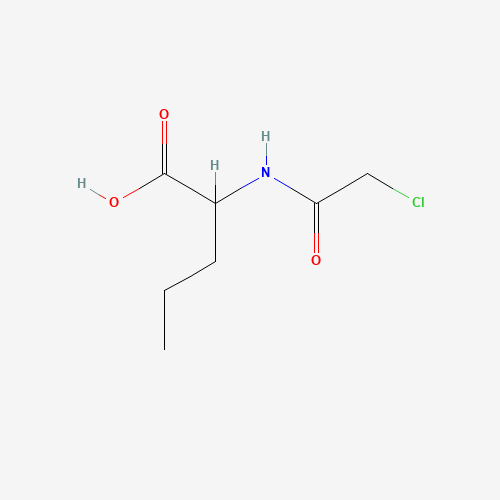 Chloroacetyl-L-norvaline (CAS: 6940-47-2) - Chemical Structure and Molecular Formula 