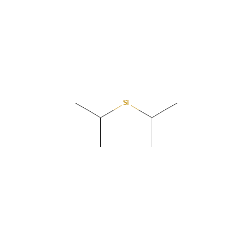 diisopropylsilicon (CAS: 18209-66-0) - Chemical Structure and Molecular Formula 