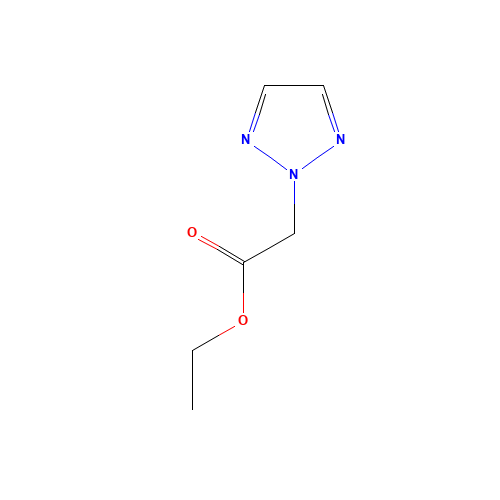 Ethyl 2H-tetrazol-2-ylacetate (CAS: 4320-90-5) - Chemical Structure and Molecular Formula 
