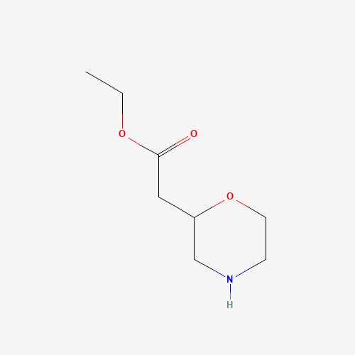 ETHYL MORPHOLINE-2-CARBOXYLATE (CAS: 503601-25-0) - Chemical Structure and Molecular Formula 