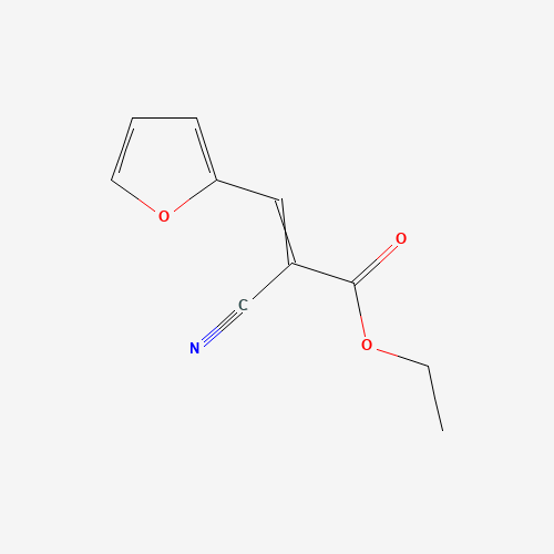 Ethyl-(2Z)-2-cyan-3-(2-furyl)acrylat (CAS: 23973-22-0) - Chemical Structure and Molecular Formula 