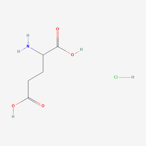 Glutamic acid hydrochloride (1:1) (CAS: 15767-75-6) - Chemical Structure and Molecular Formula 