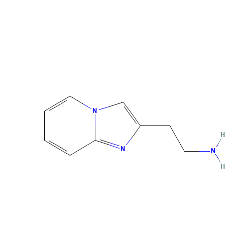 imidazo[1,2-a]pyridine-2-ethanamine (CAS: 43170-96-3) - Chemical Structure and Molecular Formula 