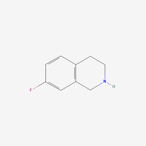 isoquinoline, 7-fluoro-1,2,3,4-tetrahydro- (CAS: 406923-91-9) - Chemical Structure and Molecular Formula 