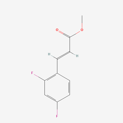 Methyl 3-(2,4-difluorophenyl)acrylate (CAS: 166883-00-7) - Chemical Structure and Molecular Formula 