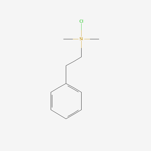 Methyl(b-phenethyl)dichlorosilane (CAS: 17146-08-6) - Chemical Structure and Molecular Formula 