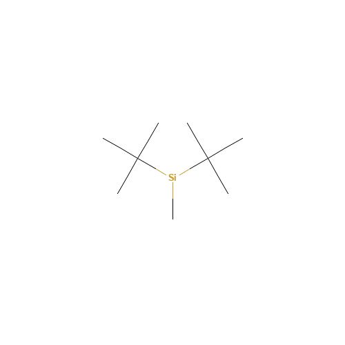 Methyl[bis(2-methyl-2-propanyl)]silyl (CAS: 56310-20-4) - Chemical Structure and Molecular Formula 