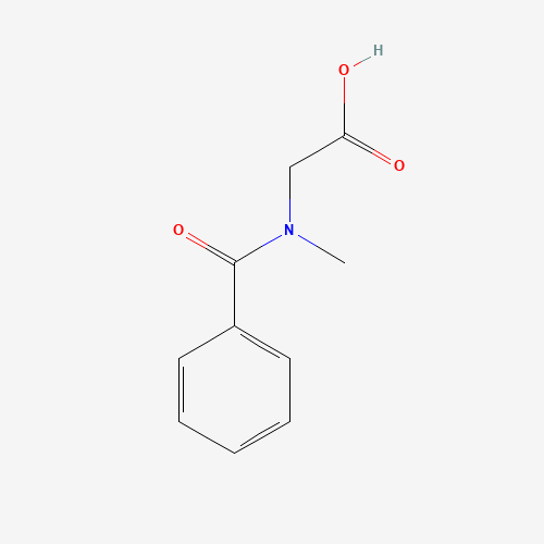 N-Benzoyl-N-methylglycine (CAS: 2568-34-5) - Chemical Structure and Molecular Formula 