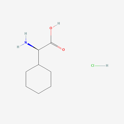 N-Cyclohexylglycine hydrochloride (1:1) (CAS: 61367-40-6) - Chemical Structure and Molecular Formula 