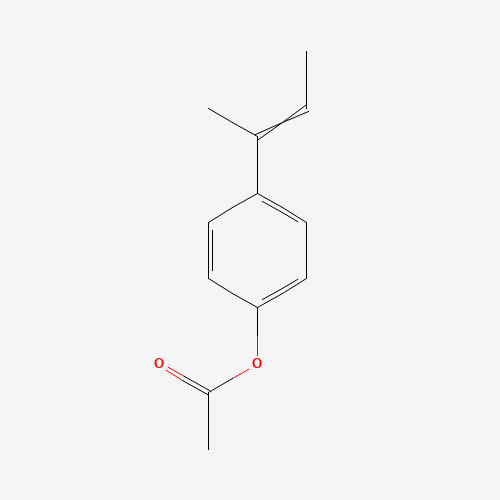 p-(1-Methylpropenyl)phenyl acetate (CAS: 5984-83-8) - Chemical Structure and Molecular Formula 