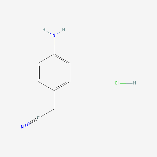p-Aminobenzyl cyanide (CAS: 3457-99-6) - Chemical Structure and Molecular Formula 