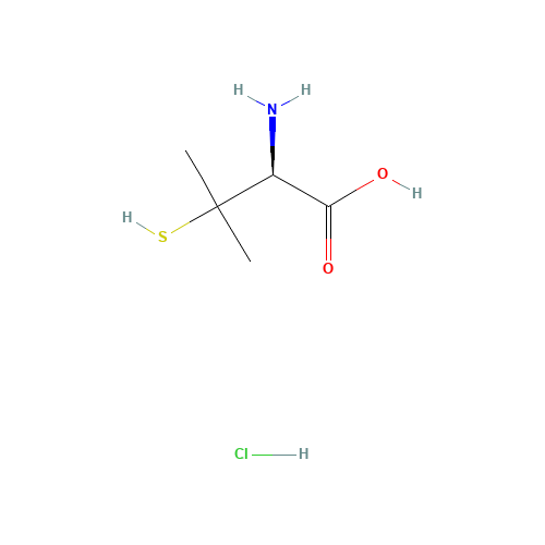 Penicillamine (CAS: 2219-30-9) - Chemical Structure and Molecular Formula 