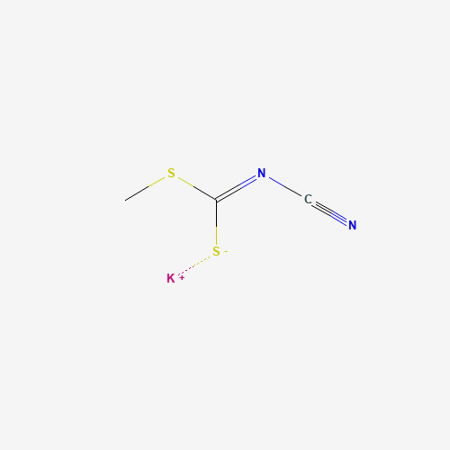 potassium (Z)-(cyanoimino)(methylsulfanyl)methanethiolate (CAS: 10191-61-4) - Chemical Structure and Molecular Formula 