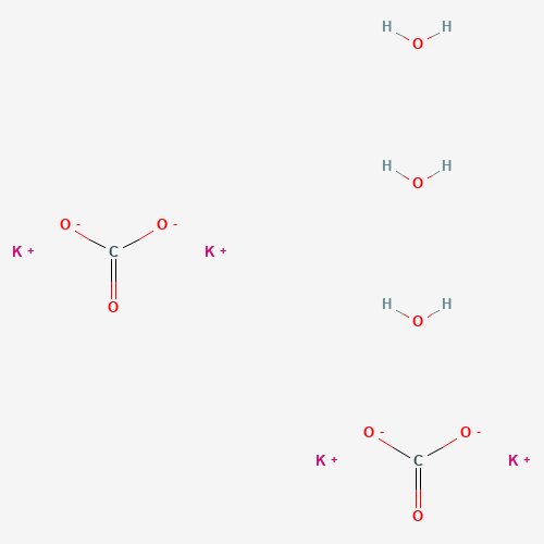 Potassium carbonate hydrate (4:2:3) (CAS: 6381-79-9) - Chemical Structure and Molecular Formula 