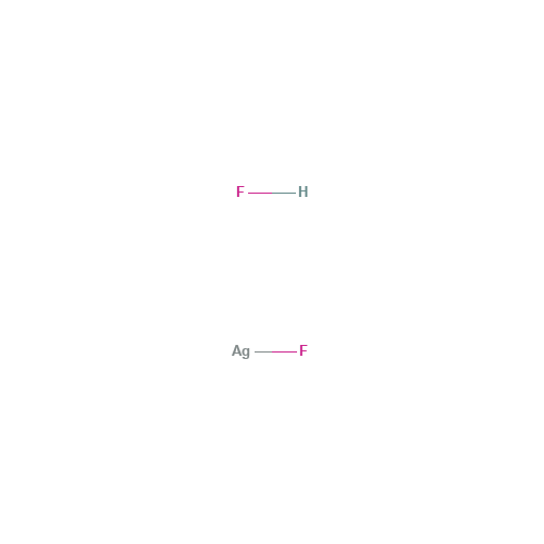 Silver(1+) fluoride hydrofluoride (1:1:1) (CAS: 12249-52-4) - Chemical Structure and Molecular Formula 