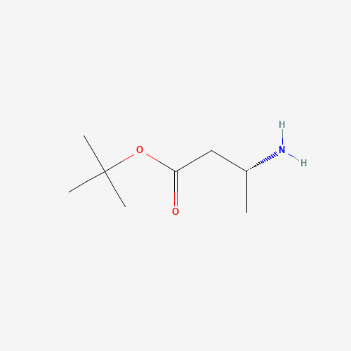 tert-Butyl (3R)-3-aminobutanoate (CAS: 158849-23-1) - Chemical Structure and Molecular Formula 