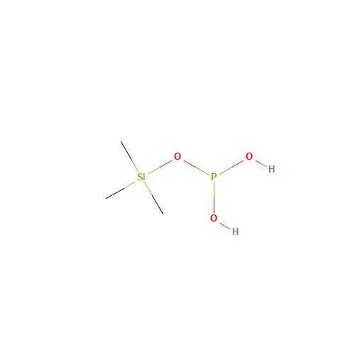 Trimethylsilyl dihydrogen phosphite (CAS: 91076-68-5) - Chemical Structure and Molecular Formula 