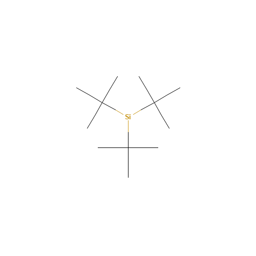 Tris(2-methyl-2-propanyl)silyl (CAS: 18159-55-2) - Chemical Structure and Molecular Formula 