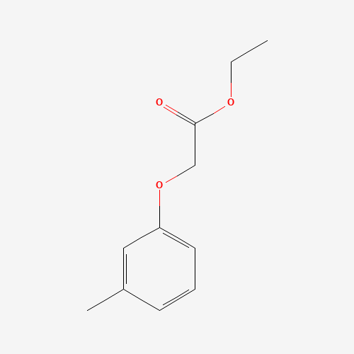 (3-METHYLPHENOXY) ACETIC ACID ETHYL ESTER (CAS: 66047-01-6) - Chemical Structure and Molecular Formula 