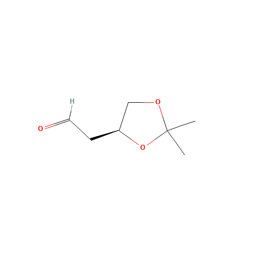 (4S)-2,2-Dimethyl-1,3-Dioxolane-4-Acetaldehyde (CAS: 32233-44-6) - Chemical Structure and Molecular Formula 
