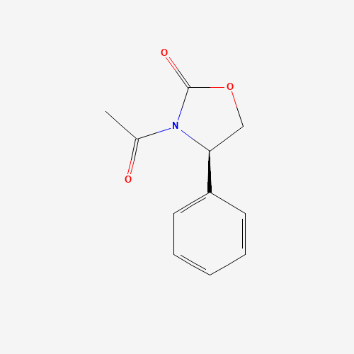 (R)-3-ACETYL-4-PHENYL-2-OXAZOLIDINONE (CAS: 364750-43-6) - Chemical Structure and Molecular Formula 