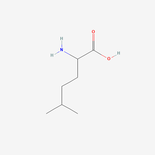(R/S)-2-AMINO-5-METHYLHEXANOIC ACID (CAS: 3558-32-5) - Chemical Structure and Molecular Formula 