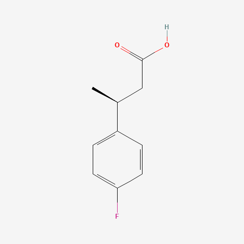 (S)-3-(4-FLUOROPHENYL)BUTANOIC ACID (CAS: 209679-20-9) - Chemical Structure and Molecular Formula 