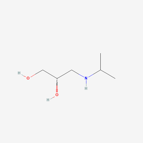 (S)-3-ISOPROPYLAMINO-1,2-PROPANEDIOL (CAS: 90742-94-2) - Chemical Structure and Molecular Formula 