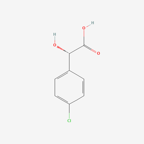 (S)-4-CHLOROMANDELIC ACID (CAS: 76496-63-4) - Chemical Structure and Molecular Formula 