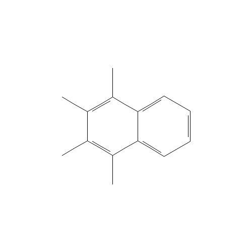 1,2,3,4-TETRAMETHYLNAPHTHALENE (CAS: 3031-15-0) - Chemical Structure and Molecular Formula 