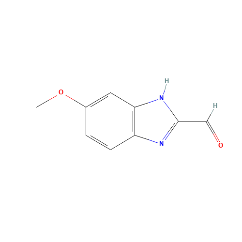 1H-BENZIMIDAZOLE-2-CARBOXALDEHYDE, 5-METHOXY- (CAS: 38786-60-6) - Chemical Structure and Molecular Formula 