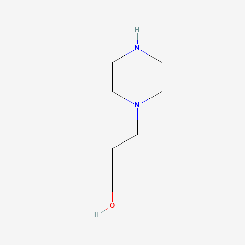 1-Piperazinepropanol,-alpha-,-alpha--dimethyl-(9CI) (CAS: 369626-03-9) - Chemical Structure and Molecular Formula 
