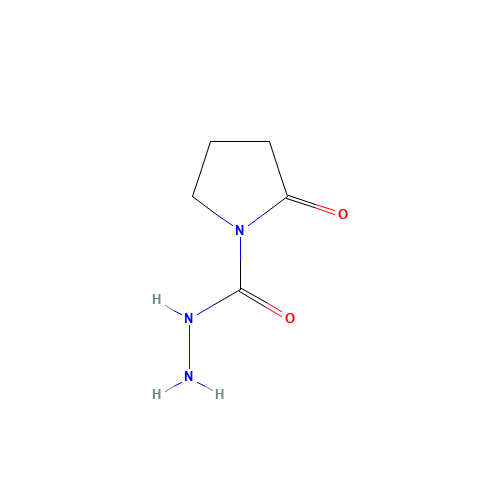 1-Pyrrolidinecarboxylicacid,2-oxo-,hydrazide (CAS: 405924-41-6) - Chemical Structure and Molecular Formula 
