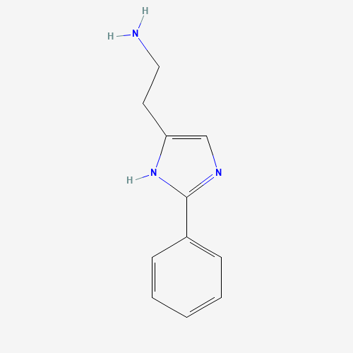 2-(2-PHENYL-1H-IMIDAZOL-4-YL)ETHYLAMINE (CAS: 57118-68-0) - Chemical Structure and Molecular Formula 