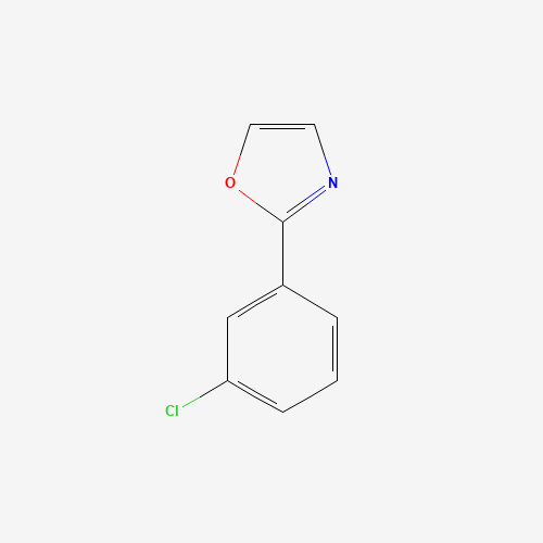 2-(3-CHLOROPHENYL)OXAZOLE (CAS: 62882-06-8) - Chemical Structure and Molecular Formula 