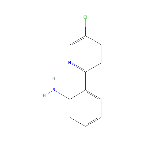 2-(5-CHLORO-PYRIDIN-2-YL)-PHENYLAMINE (CAS: 885277-20-3) - Chemical Structure and Molecular Formula 