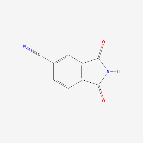 2,3-dihydro-1,3-dioxo-1H-Isoindole-5-carbonitrile (CAS: 34613-09-7) - Chemical Structure and Molecular Formula 