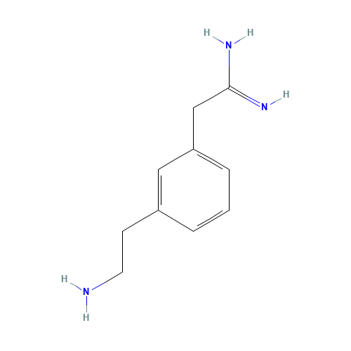 2-[3-(2-AMINO-ETHYL)-PHENYL]-ACETAMIDINE (CAS: 885279-38-9) - Chemical Structure and Molecular Formula 
